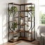 5 Tier Bookshelf Corner Book Shelves Display Storage Rack Shelving Unit Carousel 4