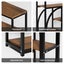 5 Tier Bookshelf Corner Book Shelves Display Storage Rack Shelving Unit Carousel 5