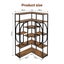 5 Tier Bookshelf Corner Book Shelves Display Storage Rack Shelving Unit Carousel 6
