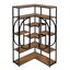 5 Tier Bookshelf Corner Book Shelves Display Storage Rack Shelving Unit Carousel 11