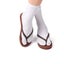 Japanese split toe WHITE TABI SOCKS SML fabric with slight stretch Carousel 4