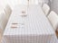 2-Pack PVC Tablecloth Waterproof Oilproof Checkered Pattern White Carousel 3