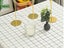 2-Pack PVC Tablecloth Waterproof Oilproof Checkered Pattern White Carousel 4