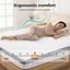 Dreamz Mattress Topper Queen Size Memory Foam Dual Layer Anti Slip All Season Carousel 4