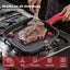 Toque Cast Iron Square Grill Pan with Spouts BBQ Skillet Cookware Kitchen Carousel 4