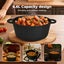 Toque 6.6L Cast Iron Dutch Oven Heavy Duty Casserole Pot With Lid Kitchen Carousel 5