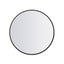 Wall Mirror Round Shaped Bathroom Makeup Mirrors Smooth Edge 50cm Carousel 1