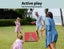 Bopeep 2Pcs Kids Bean Bag Toss Cornhole Game Set with 8 Bean Bags Wooden Outdoor Carousel 3