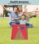 Bopeep 2Pcs Kids Bean Bag Toss Cornhole Game Set with 8 Bean Bags Wooden Outdoor Carousel 6