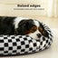 Pawz Dog Bed Calming Pet Checkered Plush Bed Soft Washable Bed Non-Slip XL Size Carousel 4