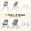Bopeep Baby High Chair 6-In-1 Removable Seat and Trays Adjustable Height Eating Carousel 3