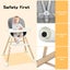 Bopeep Baby High Chair 6-In-1 Removable Seat and Trays Adjustable Height Eating Carousel 7