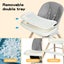 Bopeep Baby High Chair 6-In-1 Removable Seat and Trays Adjustable Height Eating Carousel 8
