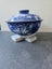 Blue & White Porcelain Lidded Noodle/ Rice Serving Bowl with Floral Motif. Thai. Carousel 1