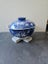 Blue & White Porcelain Lidded Noodle/ Rice Serving Bowl with Floral Motif. Thai. Carousel 7