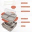 Lunch Bento Box With 3 Compartments Lunch Box With Cutlery Set Food Containers Carousel 6