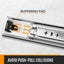 2X Drawer Slide Runner Cabinet Guide Track 1000mm Carousel 11