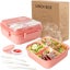 Lunch Bento Box With 3 Compartments Lunch Box With Cutlery Food Containers Carousel 3