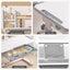 Kids Desk and Chair Set Ergonomic Children Study Table Adjustable Shelf Drawer Carousel 5