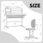 Kids Desk and Chair Set Ergonomic Children Study Table Adjustable Shelf Drawer Carousel 7