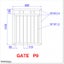 Aluminium Pedestrian Gate 0.9M W, 1.1M H (P9) Carousel 2
