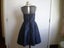CITY CHIC VINTAGE 50S STYLE BLUE/BLACK BROCADE LACE EVEINGING/PART DRESS 18 Carousel 4