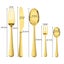 Stainless-Steel Cutlery Set Travel Knife Fork Spoon Glossy Gold Tableware 30Pcs Carousel 2