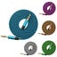 Aux Cable 3.5Mm Stereo Audio Input Extension Male To Auxiliary Car Cord - White Carousel 3