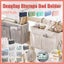Hanging Bedside Storage Caddy With Pockets For Bunk Dorm Couch Organizing Grey T Carousel 2
