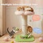 Pawz Cat Scratching Post Flower 61.5cm Cat Tree Tower Sisal Scratch Post Pink Carousel 5