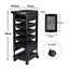 6 Tier Hair Salon Trolley Spa Tool Rolling Storage Cart Carousel 8
