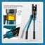 Hydraulic Crimping Tool Kit Electrical Wire Lug Terminal Crimper Carousel 9
