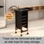 6 Tier Hair Salon Trolley Pull Out Trays Tool Storage Cart Carousel 4