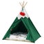 Pawz Pet Tent House Pet Teepee Dog Cat Tent Bed Washable Portable Indoor Green L Carousel 1