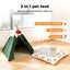 Pawz Pet Tent House Pet Teepee Dog Cat Tent Bed Washable Portable Indoor Green L Carousel 4