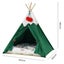 Pawz Pet Tent House Pet Teepee Dog Cat Tent Bed Washable Portable Indoor Green L Carousel 9