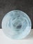 Cloudy White. Opalescent, to Hues of Pale Blue. Art Glass Bowl/Centerpiece. Carousel 1
