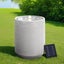 Solar Fountain Water Feature Outdoor Fountain Led Lights Beige Carousel 7