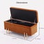 Storage Ottoman Stool Bench Seat 97Cm Pu Leather Brown Carousel 11