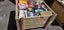 $1 = RES wooden crate #43 assorted craft items and other various stuff etc Carousel 2