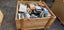 $1 = RES wooden crate #51 assorted kitchen electrical and lots of other bits etc Carousel 1