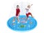 Water Play Mat Splash Pad Carousel 9