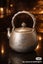 999 Pure Silver Oriental Teapot - 730g Solid Silver - Brand New with Wooden Box Carousel 1