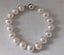 4A+ 11 - 12mm Edison White Round Pearl Bracelet 20cms Carousel 5