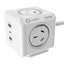Design Nest Allocacoc Multiport Quick Charging PowerCube AU NZ Plug Socket White Carousel 1