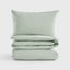 Dreamaker 300TC Cotton Percale Duvet Cover Set Sage King Bed Carousel 2