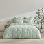 Dreamaker 300TC Cotton Percale Duvet Cover Set Sage King Bed Carousel 7