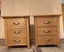 Two Oak Bedside Cabinets / drawers / side tables Carousel 8