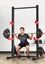 Squat Rack /Bench Press Rack + 20kg Barbell + 50kg Weights Carousel 4
