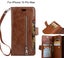 iPhone 15 Pro Max case 10 cards slots wallet leather case with zip Carousel 1